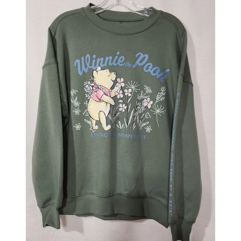 Winnie the pooh '' Living The simple life'' sweatshirt women's XS